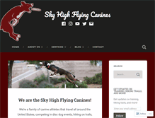 Tablet Screenshot of flyingcanines.com